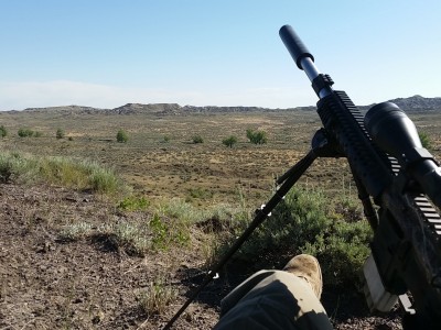 Mounted gemtech on DPMS .223 70 gr VLD